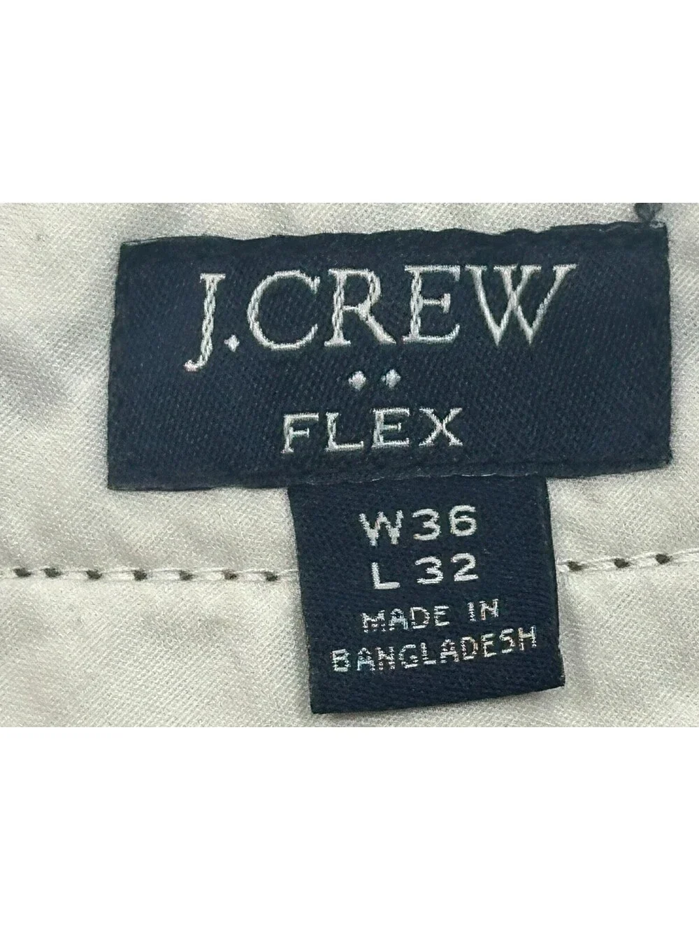 J Crew Flex Slim Fit Flat Front Chinos Green Mens 36/32